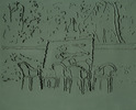 Skizze « Plein air-Thiruvananthapuram », 2007.